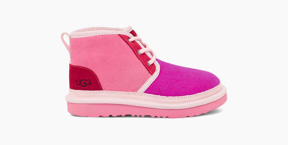 Ugg Neumel Mashup - Kids Boots - Pink Rose - NZ (2081XOMVF)